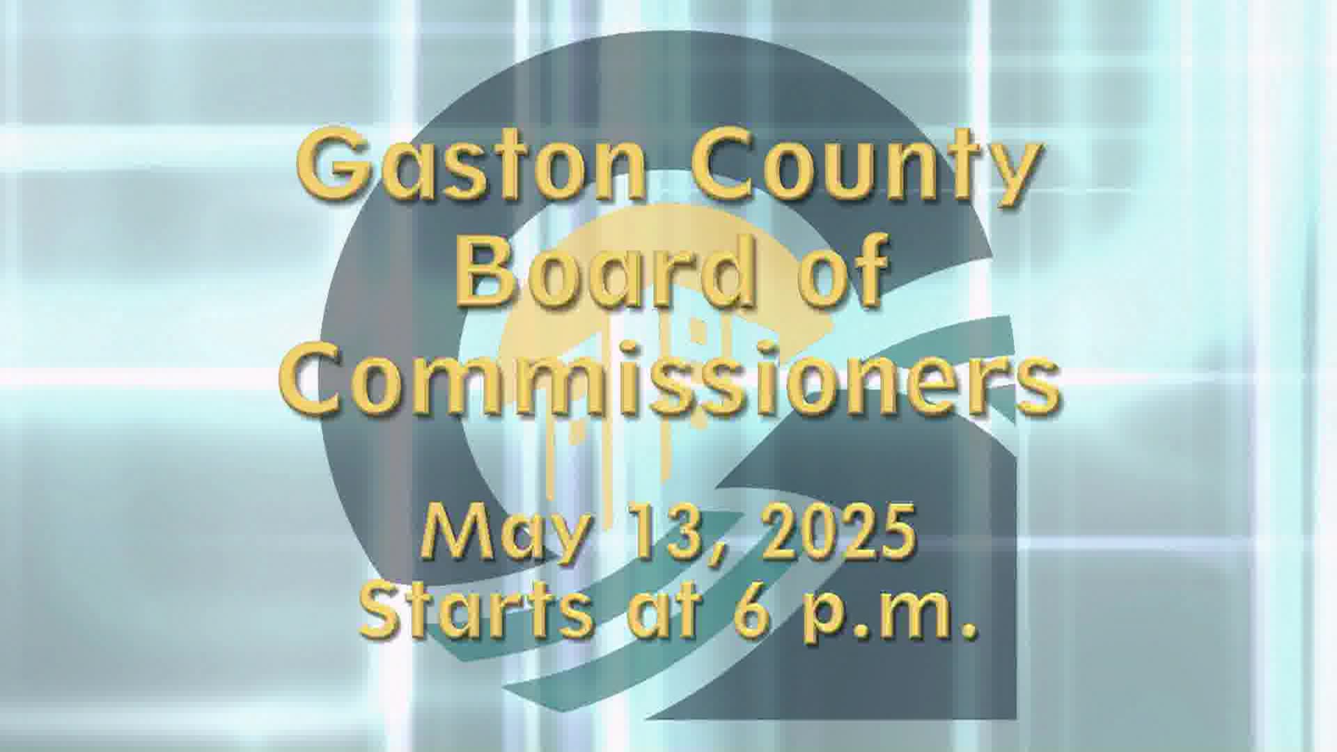 Thumbnail image for Gaston County BOC - May 13, 2025