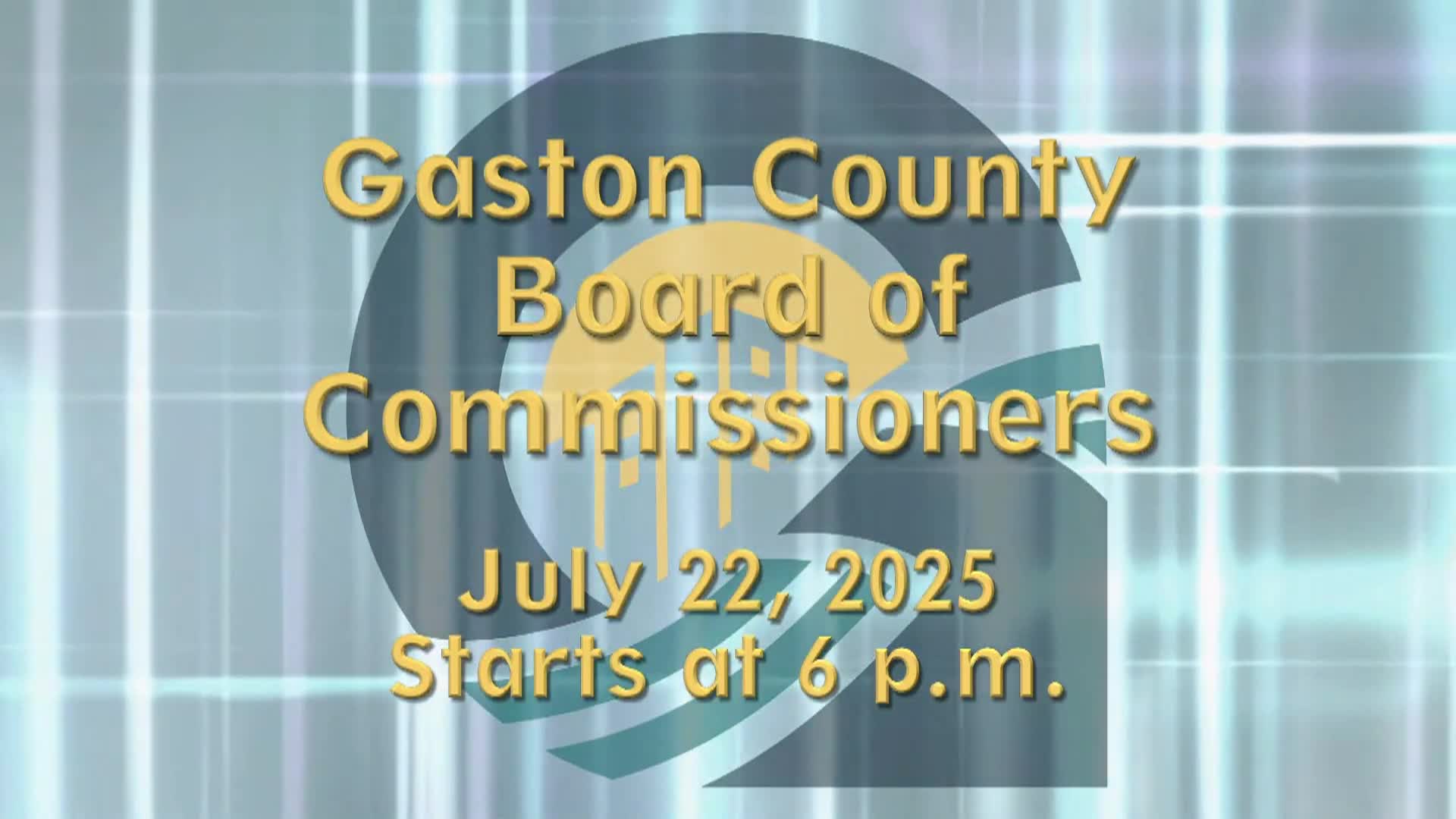 Thumbnail image for Gaston County BOC - July 22, 2025