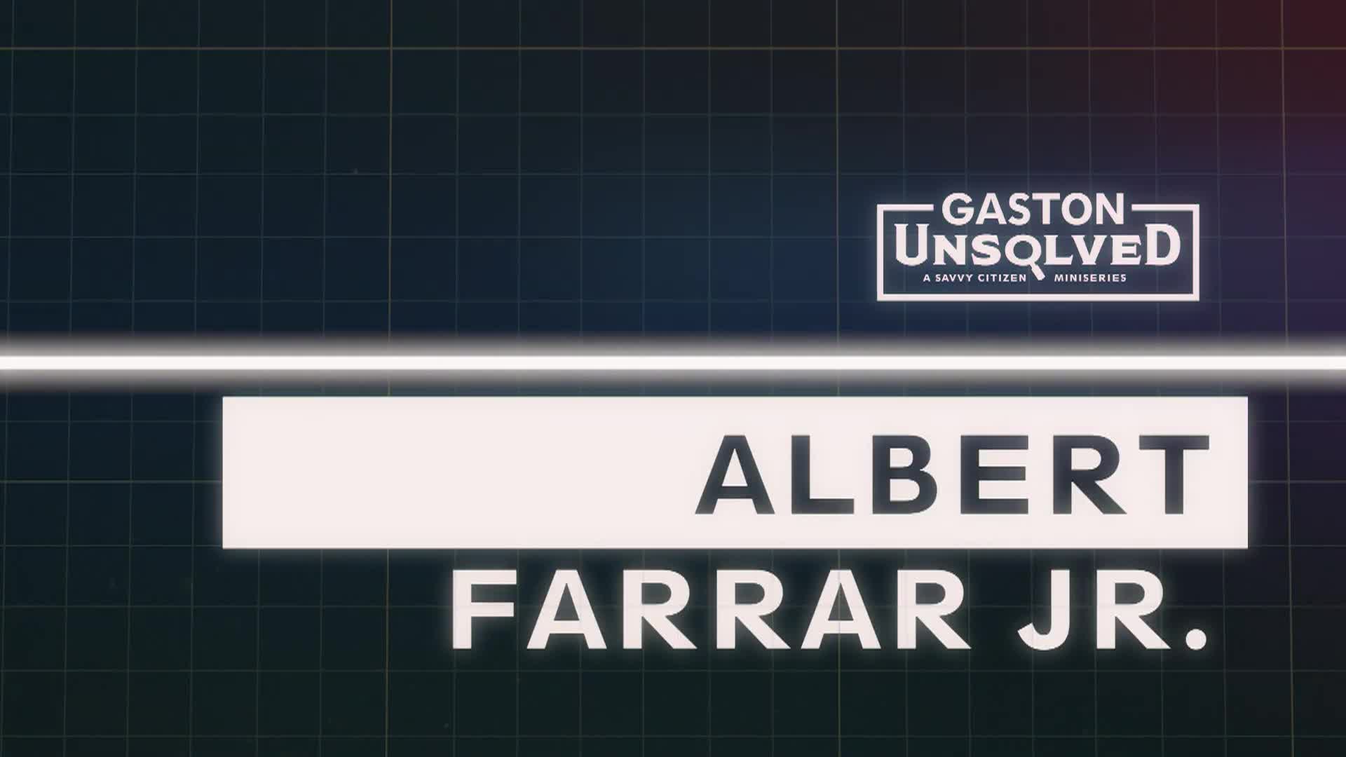 Thumbnail image for Gaston Unsolved Albert Farrar Jr