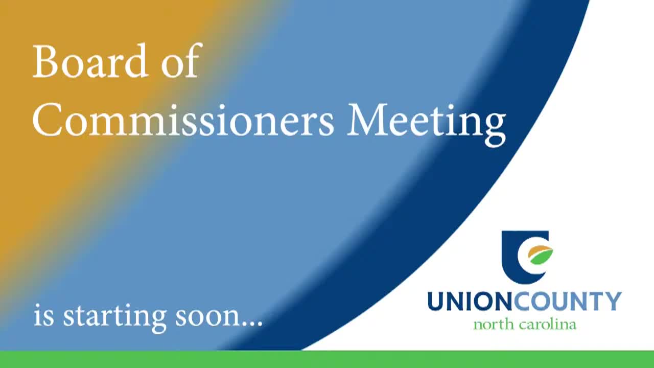 Thumbnail image for Union County BOC - August 11, 2025