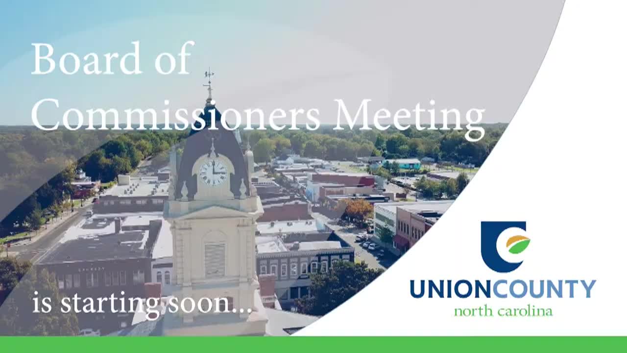 Thumbnail image for Union County BOCC November 17, 2025