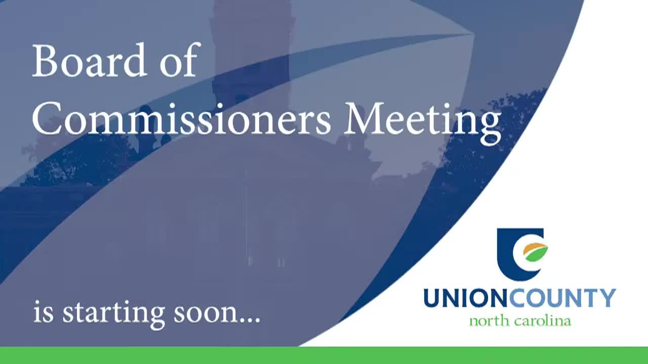 Thumbnail image for Union County BOC - January 12, 2026