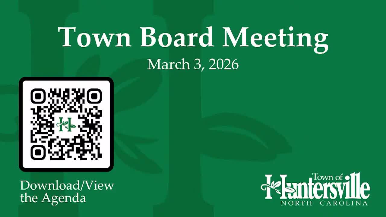 Thumbnail image for Huntersville BOC 3-3-26