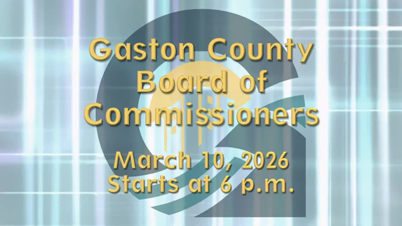 Thumbnail image for Gaston County BOC -  March 10, 2026