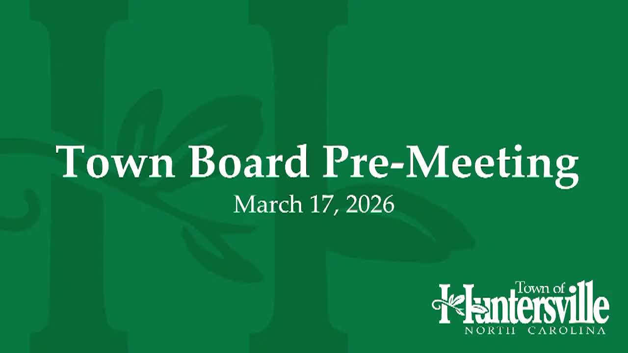 Thumbnail image for Huntersville BOC - March 17, 2026