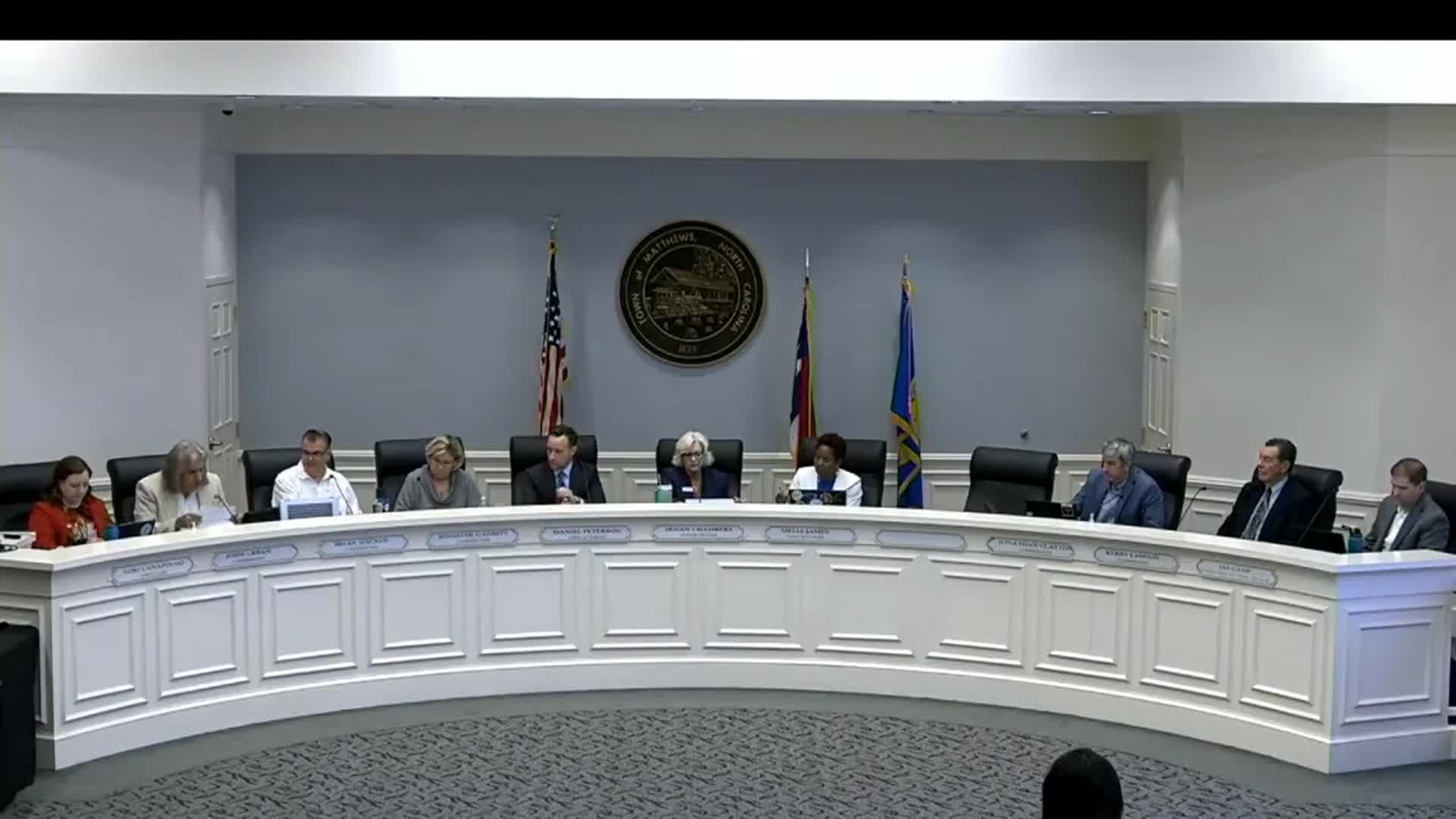 Thumbnail image for Matthews Town Board April 13, 2026