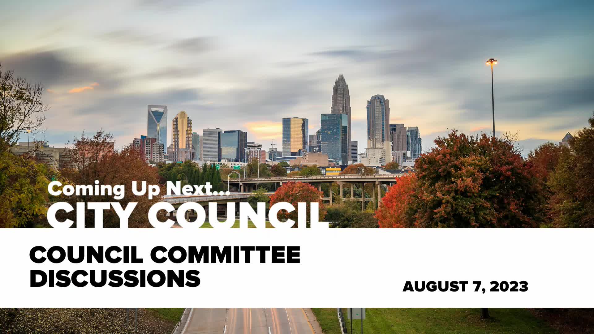 Thumbnail image for City Council Committee Discussions - Aug 7, 2023