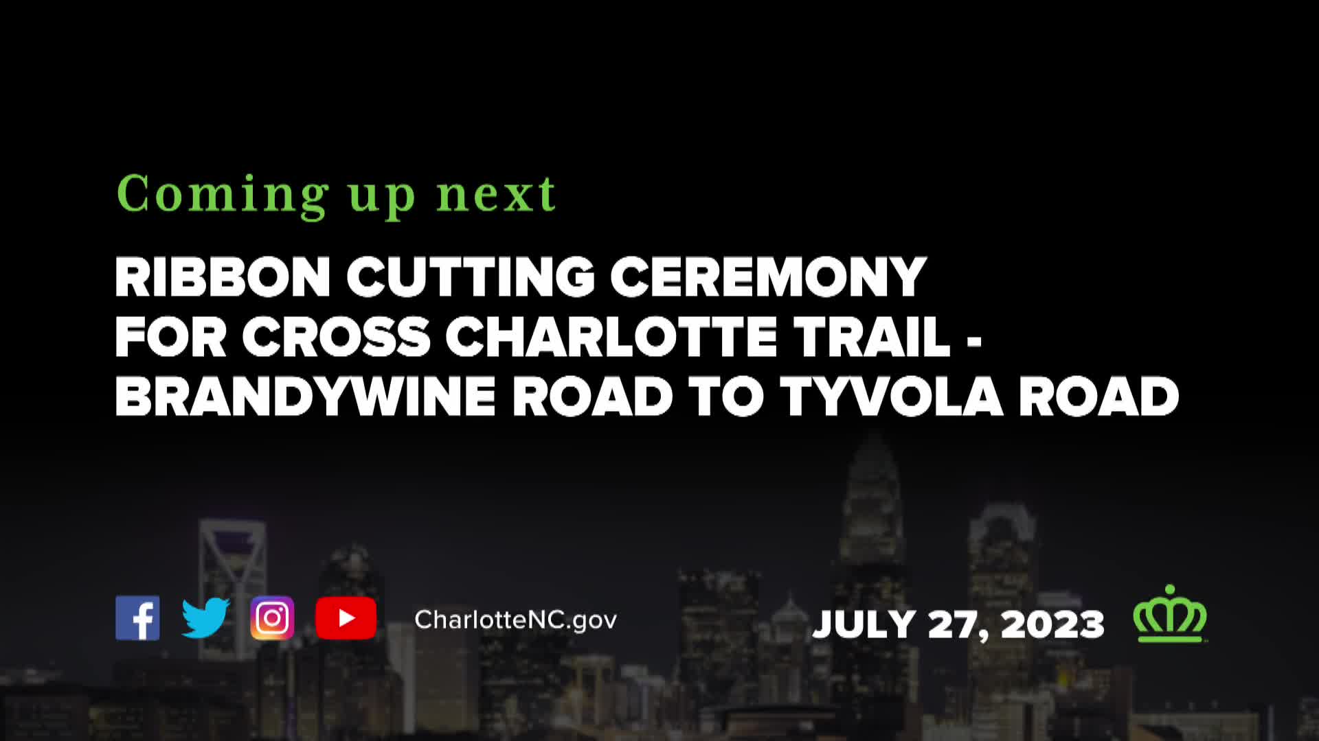 Thumbnail image for Cross Charlotte Trail Ribbon Cutting - July 27, 2023