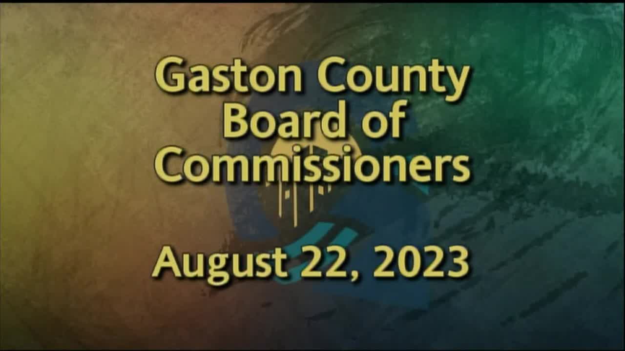 Thumbnail image for Gaston County Board of Commissioners August 22, 2023