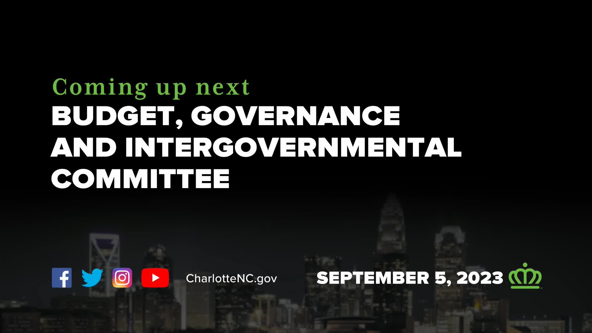 Thumbnail image for Budget Governance Committee Meeting - September 5, 2023