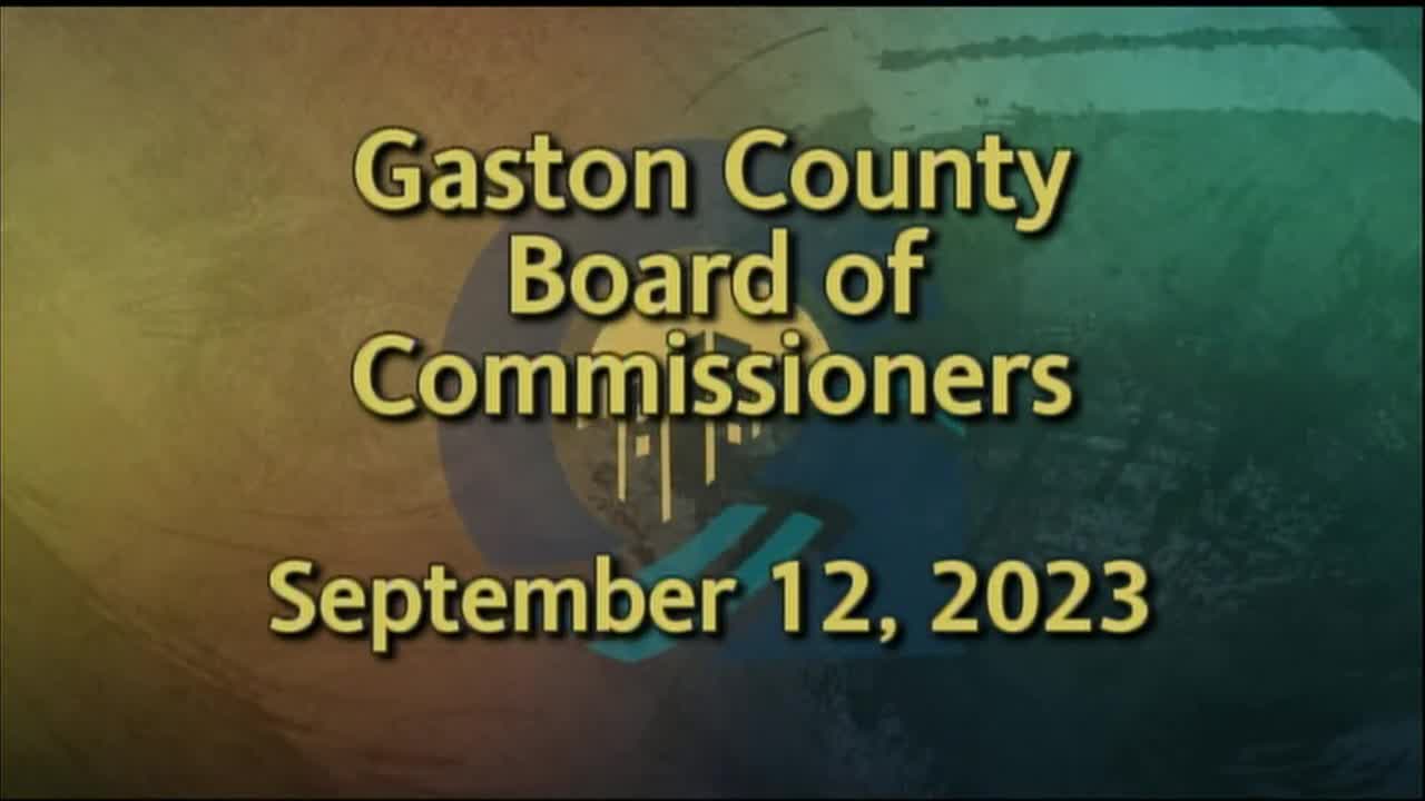 Thumbnail image for Gaston County Board of Commissioners September 12, 2023