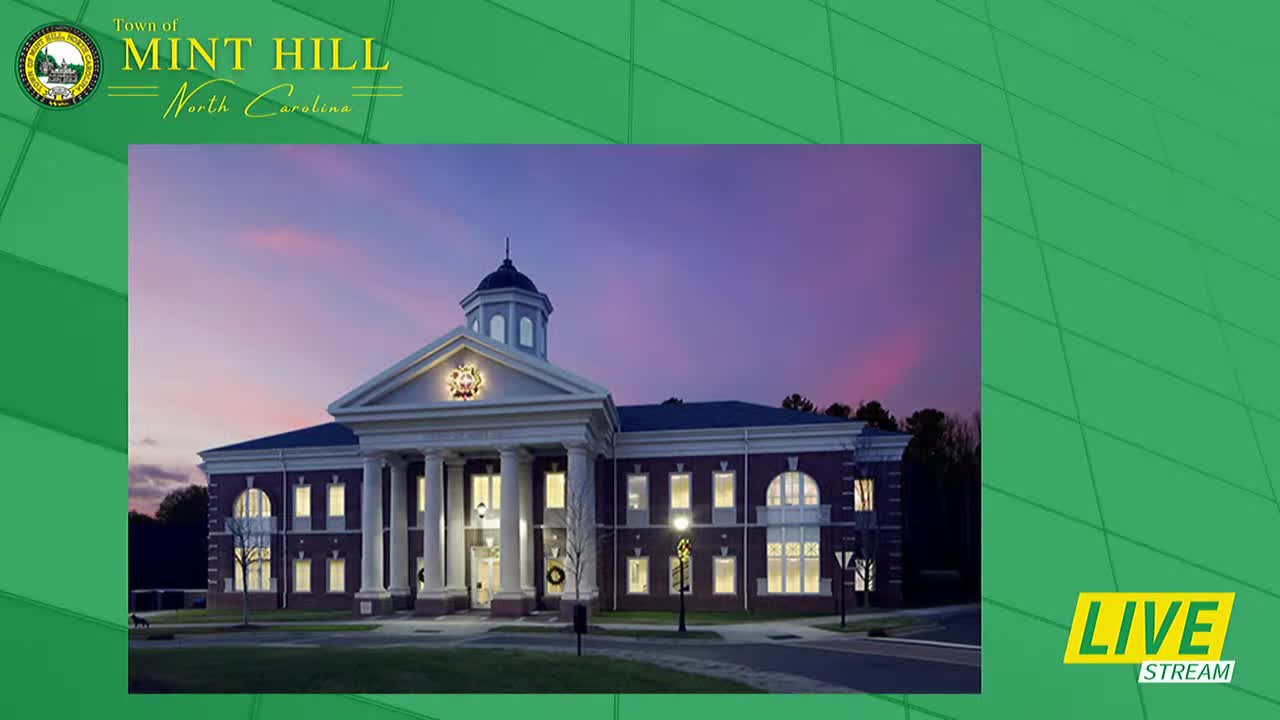 Thumbnail image for Town of Mint Hill Live Stream - September 14, 2023