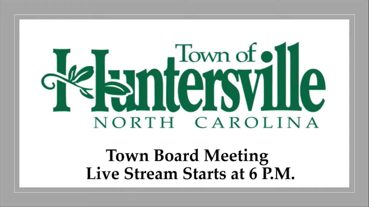 Thumbnail image for Huntersville Town Hall Board Meeting - October 16, 2023