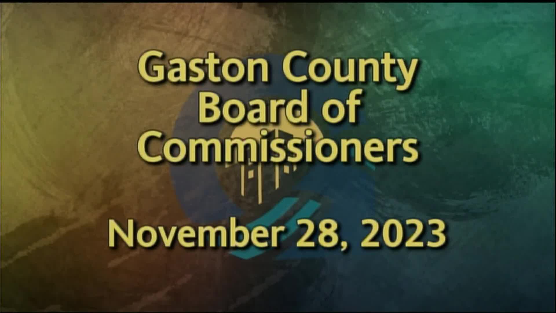 Thumbnail image for Gaston County Board of Commissioners - November 28, 2023