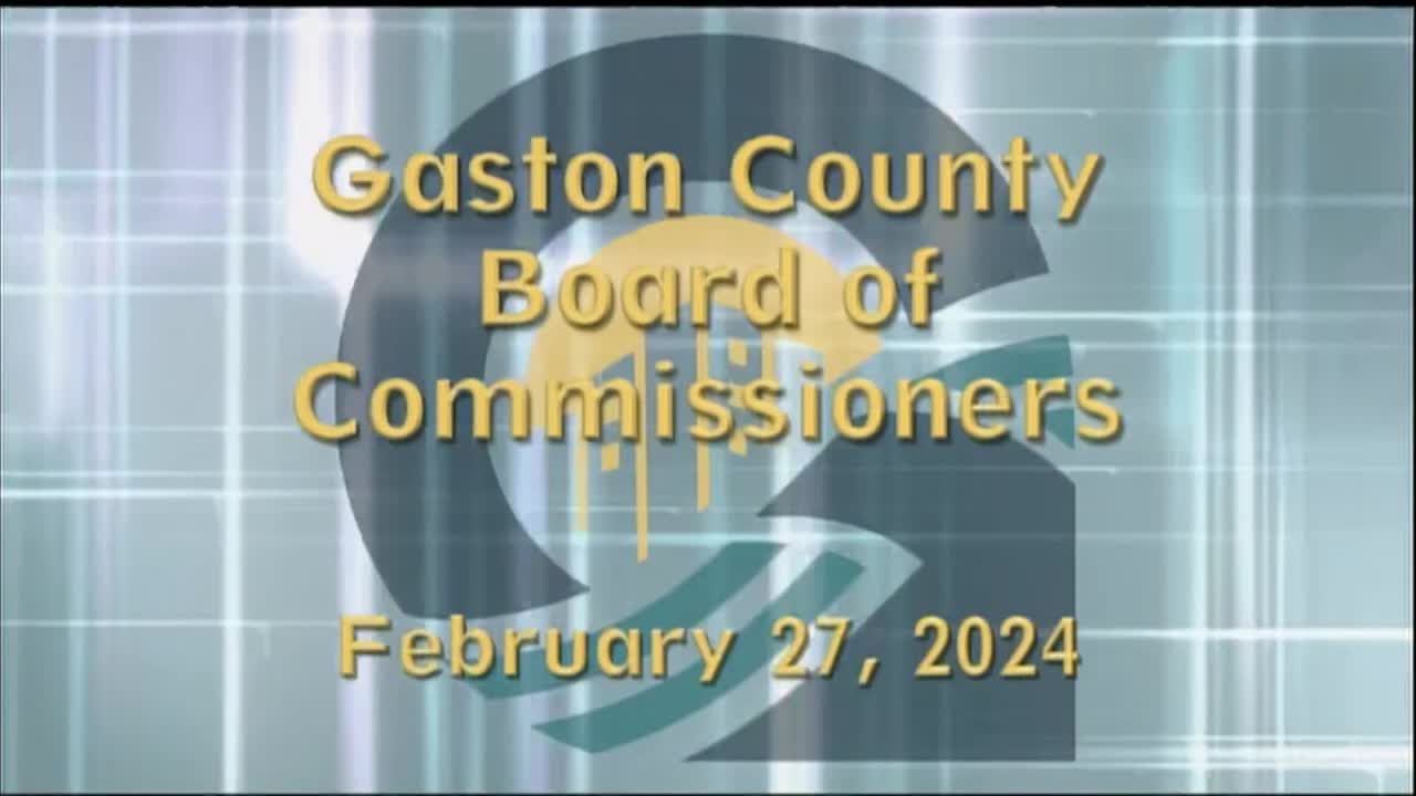 Thumbnail image for Gaston County Board Meeting - February 27, 2024