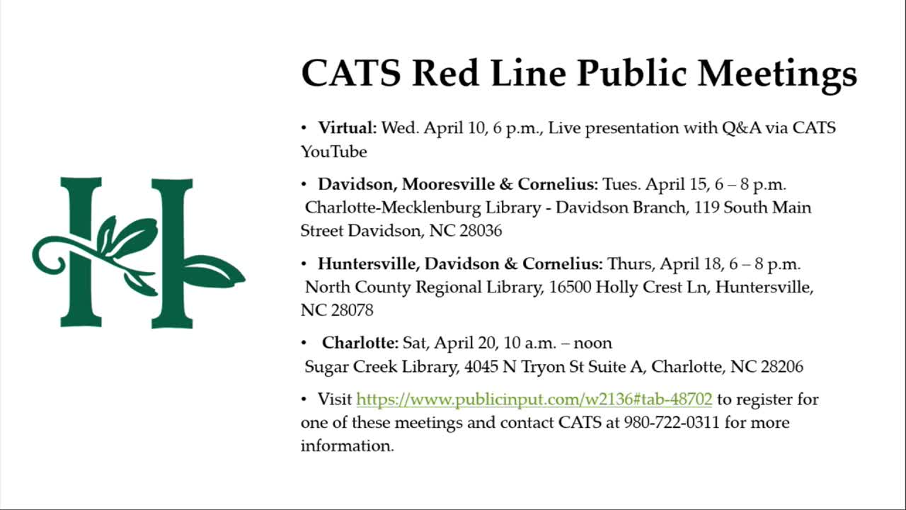 Thumbnail image for Huntersville Town Hall Meeting - April 1, 2024