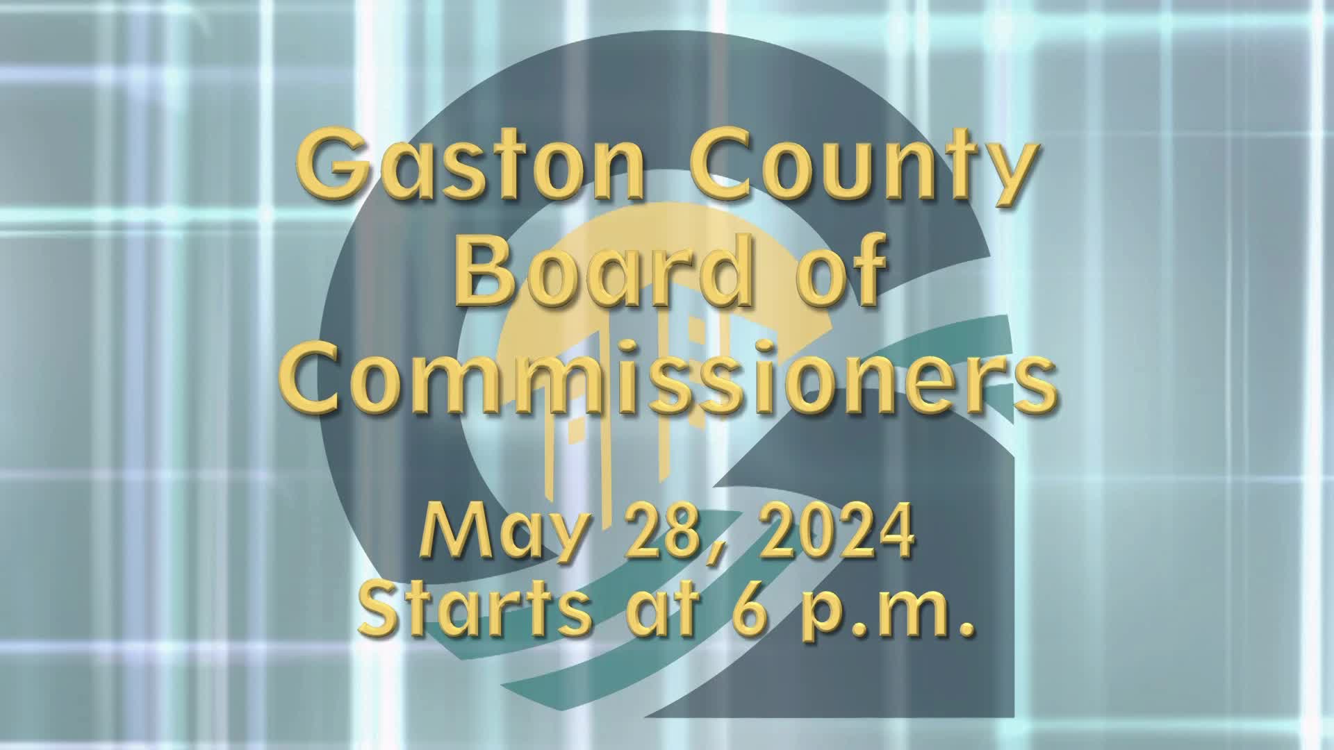 Thumbnail image for Gaston County Board of Commissioners - May 28, 2024