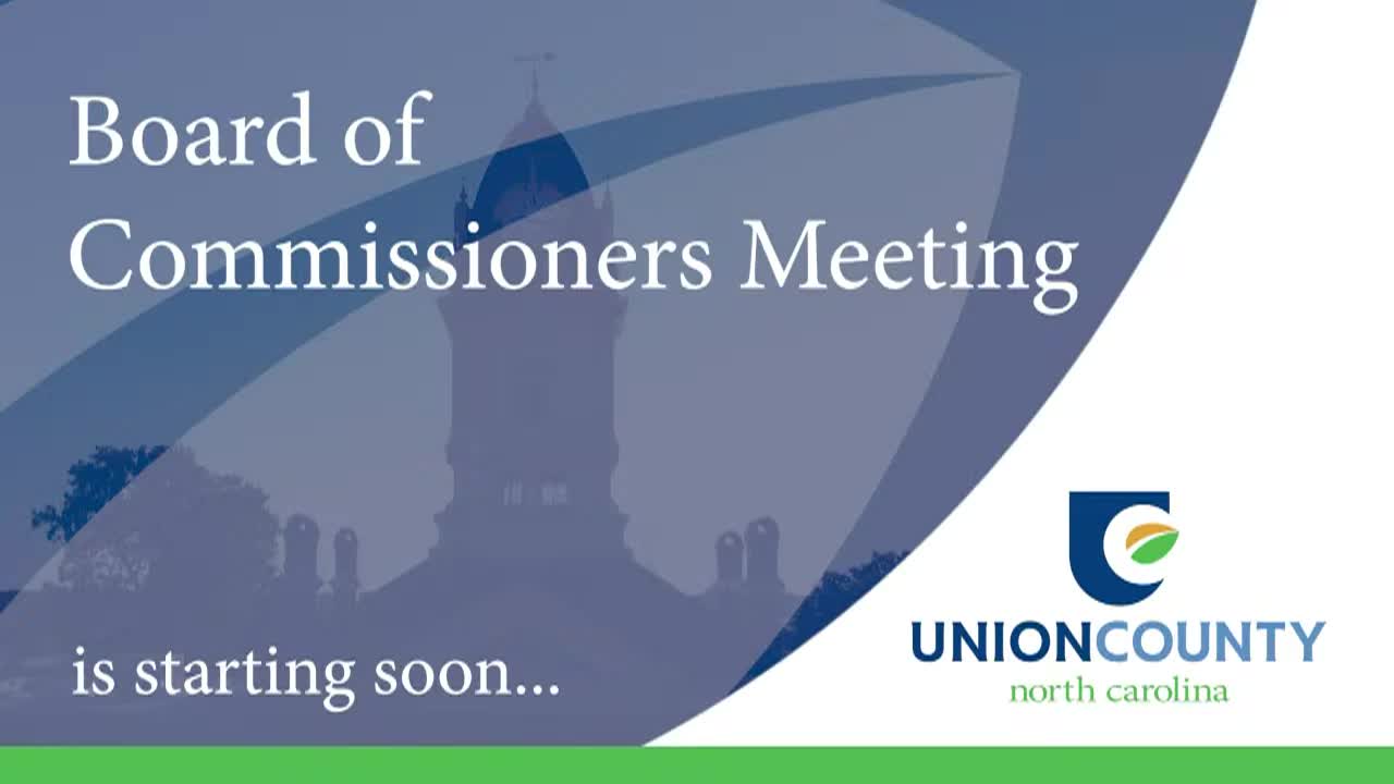 Thumbnail image for Union County BOC - August 12, 2024