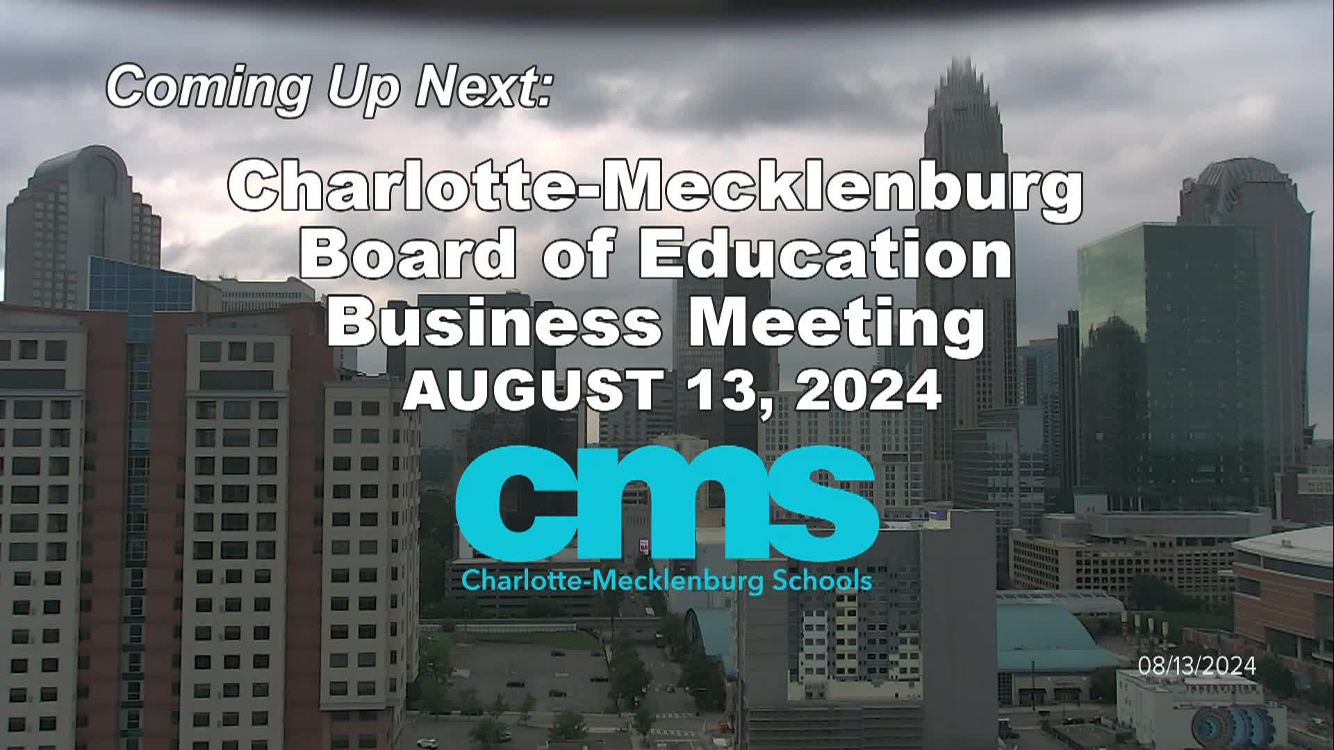 Thumbnail image for CMS Meeting - August 13, 2024