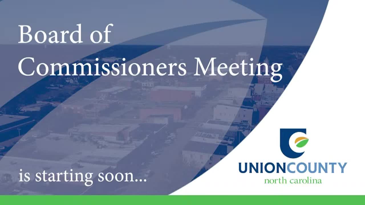 Thumbnail image for Union County BOC - October 21, 2024