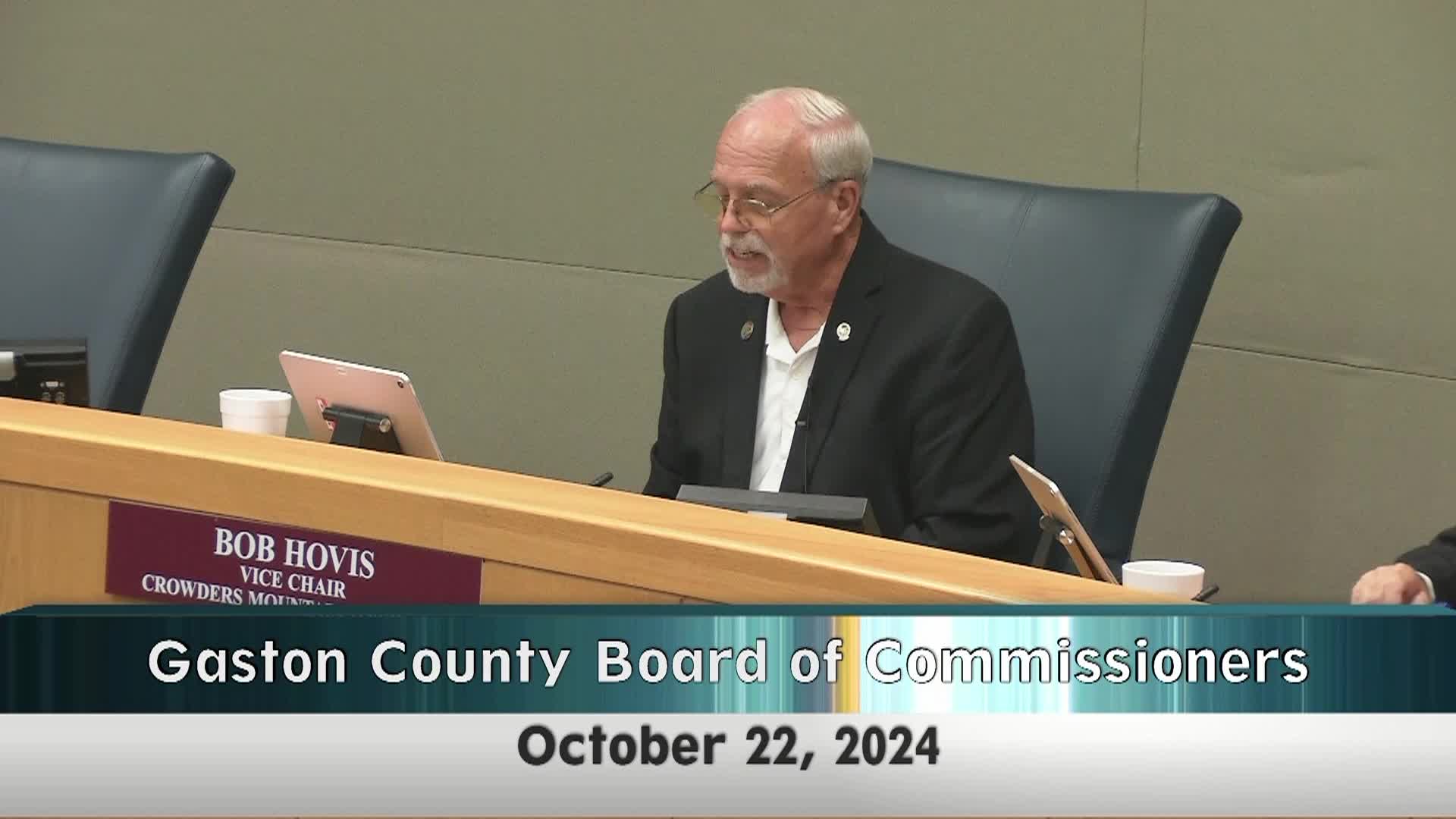 Thumbnail image for Gaston County BOC - October 22, 2024