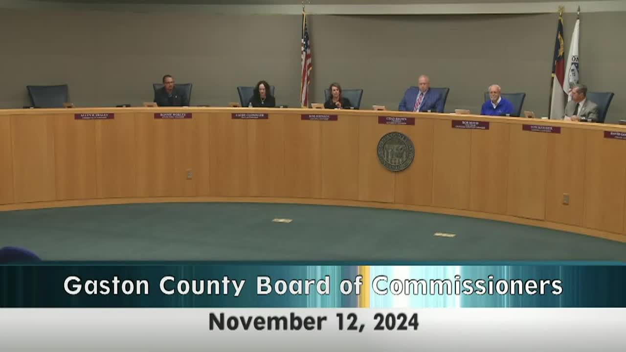 Thumbnail image for Gaston County BOC - November 12, 2024
